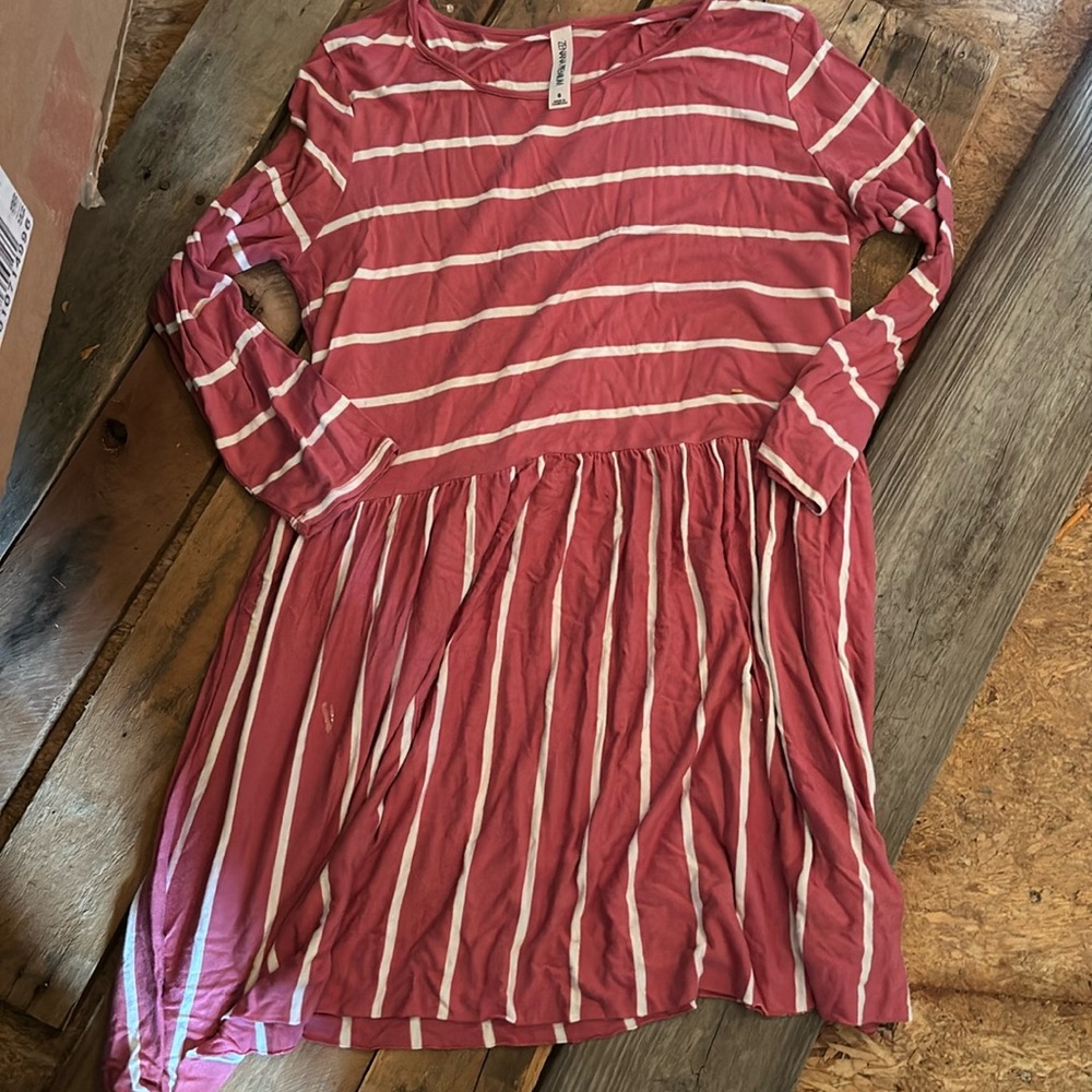 Women’s small zenana striped tunic nwot